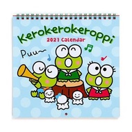Japan Sanrio - Kerokerokeroppi 日版 家居 壁掛 月曆 行事曆 掛牆 日曆 2021 年曆 (日本假期) keroppi 青蛙 大眼蛙 可洛比