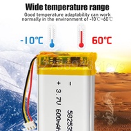 /582535 3.7V 600mAh Lithium Ion Battery 3Pin Connector Replacement.