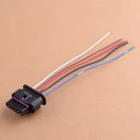 DWCX 5 pin Mass Air Flow Sensor MAF Female Harness Pigtail Connector Cable 4F0973705 Fit for Audi A6