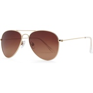 JOOX Polarized Aviator Sunglasses for Women Men, UV400 Protection Lens and Lightweight Metal Pilot F