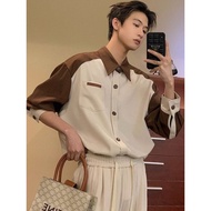 2023 Autumn New Style Trendy Long-Sleeved Top Men Youth Business Men High-End Fashion Shirt Non-Iron