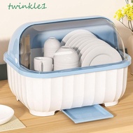 TWINKLE1 Dish Rack Foldable Plastic Draining Cupboard Kitchen Accessories Cupboard Bowl Storage Storage Box