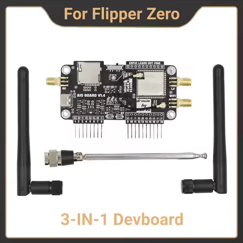 Flipper Zero Expansion Module 3-in-1 WiFi NRF24 + CC1101 RF Board 2.4GHz & 433MHz Sniffer/MouseJacke