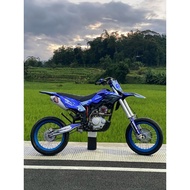 DECAL STIKER FULLBODY D-TRACKER 150 BIRU SUPERGLOSY PREMIUM CUSTOM REQUEST