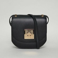 HERMES Mosaique馬賽克小號1789黑色Epsom皮Y刻金扣肩背包