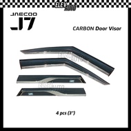 Jaecoo J7 / J7 Phev Premium Injection Door Visor Accessories Carbon Fiber