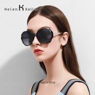 Eyewear-Helen Keller Baru Cermin Mata Hitam Klasik Yang Elegan Cahaya Terpolarisasi Kotak Besar Fesyen Cermin Mata Hitam