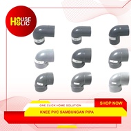 Knee PVC 4" Inch / Knee Keni Sambungan Pipa / L Pipa Sambungan Knee