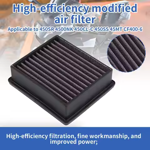 JSBM Motorcycle High Flow Air Filter For CFMoto 450SR 450NK 450MT 450CL-C 450SRS 450SS CF400-6 Engin