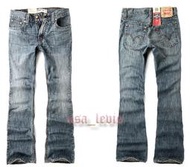 【W29-42腰輕磅復古藍】美國LEVI S 527 Slim Boot 仿舊 水洗藍 中磅刷白低腰靴型牛仔褲優惠517