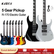 KAWES 170 Double Rocker Electric Guitar Professional Metal Electric Guitar 24 Frets HSS CoilConfigur
