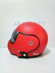 AVEX หมวกกันน็อคเต็มใบ รุ่น TOPGUN NEW สีล้วน ไม่มีลาย ชิลหน้าสีดำอ่อนๆ