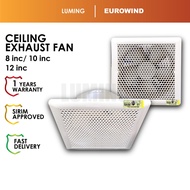 LMG_ SIRIM Ceiling Exhaust Fan 8" 10" 12" Ekzos Air Ejector Ventilation Fans Bedroom Toilet Bathroom