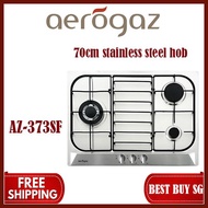 Aerogaz AZ-373SF - 70cm stainless steel hob | 3 burner | Local warranty | Free Delivery |