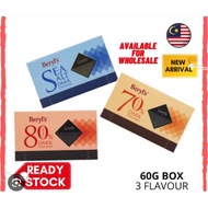 BERYL'S Dark Chocolate With Seasalt 70% Choco/ 80% Choco/