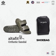 Ergofit Bundle Altafit Health Sandals Olive + Shoe Bag - Bundle of Sandals and Sports Shoe Bags