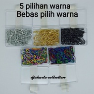 Colorful anti-snagging bulb hijab pin, mica box bulb hijab pin