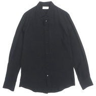CELINE 2024秋冬系列 2C15A805V 100%真絲微提花長袖襯衫，黑色，37碼，義大利製造，正品，男士，成色極佳。