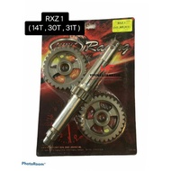 RXZ 1 GEAR SET RACING 14T 30T 31T GTC YAMAHA BOSH CATALYZER GEARBOX BOX  SHAFT ENJIN ENGINE IKK SCK 