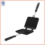 1 Piece Grilled Sandwich Maker Bread Toast Breakfast Machine Non-Stick Aluminum Flip Pan Kitchen Too