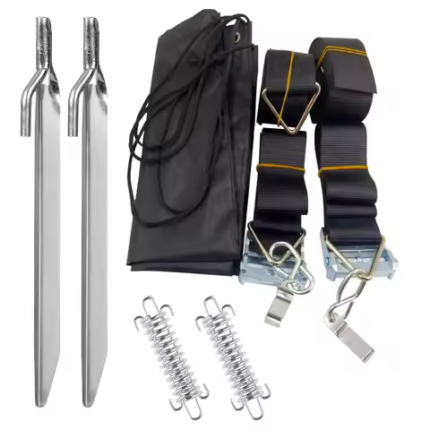 1 Set For Thule Awning Storm Side Straps Hold-Down Canopy Hooks Caravans Motorhomes RVs Wind Resista