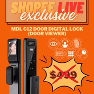 [LIVE EXCLUSIVE] MDL C12 Door Digital Lock (FACIAL SCAN + DOOR VIEWER)