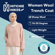 Hitchie A121-26181 Korean Short Wool Coat Woman Winter Autumn Trench Coat Pendek Baju Sejuk Tebal Pe