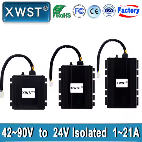 XWST Isolated Module DC DC Converter 42-90v 48v 60v 72v 90v to 24v Step Down Buck Converter 1A -21A 