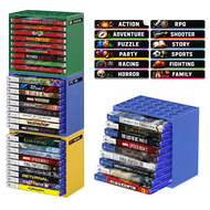 Game CD Storage Rack Compatible For PS5/PS4/PS3/Switch 2/Xbox One/Series X/S Vi0deo Game Box Storage