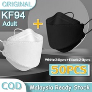 Mix Color KF94 Face Mask 50pcs Malaysia 4PLY Combination Pack 3D Filter KF94 Mask Original non-woven Korean with Conformity Certification Disposable Protective 98% Filtration Kn95 Murah Multi-color