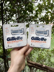 Gillette SKINGUARD sensitive(4 ชิ้น) ใบมีดโกน สำรอง แพ็ค