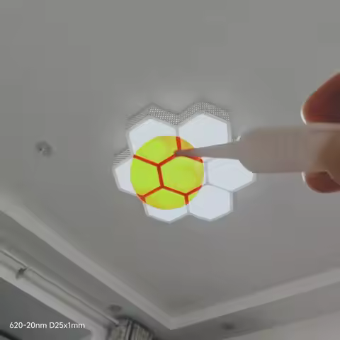 Size Diameter 25mm And 1mm Thickness 610nm To 630nm Center 620nm Narrow Bandpass Filter Glass NBP620