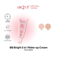 IN2IT BB Bright 5in1 Makeup Cream Primer Makeup Base Foundation Concealer Sunscreen SPF50 PA+ 01-BQB