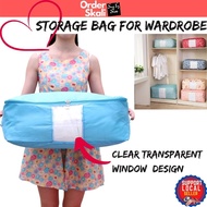 Wardobe Storage Organizers Woven Bag Beg Toto Berzip Toto Narita Blanket Cadar Queen Quilt Foldable 