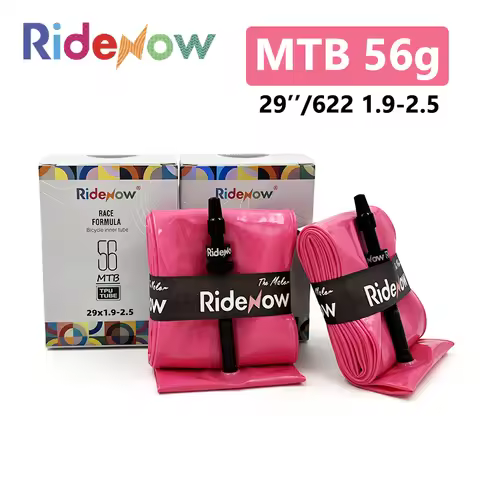 Ridenow TPU Inner Tube Metal Nozzle MTB 29 Bike Inner Tube 29x1.9-2.5 56g with Removable Presta Valv