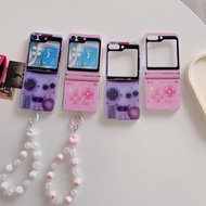 Hard Creative Casing Samsung Z Flip7 Flip6 Z 7 PC for Samsung Galaxy Z Flip 7 6 With Lace Phone Case