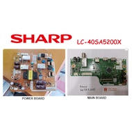 Sharp LED TV LC-40SA5200X 40SA5200X Power Board DUNTKG800FM Main Board QPWBNG820WJZZ Ready Stock in 