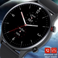 Smartwatch สมาร์ทวอทช์ 2021 New Smart Watch Men Pedometer Watches Bluetooth Call IP68 Waterproof Heart Rate Smartwatch For Xiaomi Huawei Support HebrewSmartwatch สมาร์ทวอทช์ Gold Mesh
