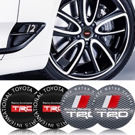 4pcs 56mm Car Accessories Wheel Center stickers cover logo for trd Toyota- Highlander Alphard Aygo Vellfire 86 YARiS stickers