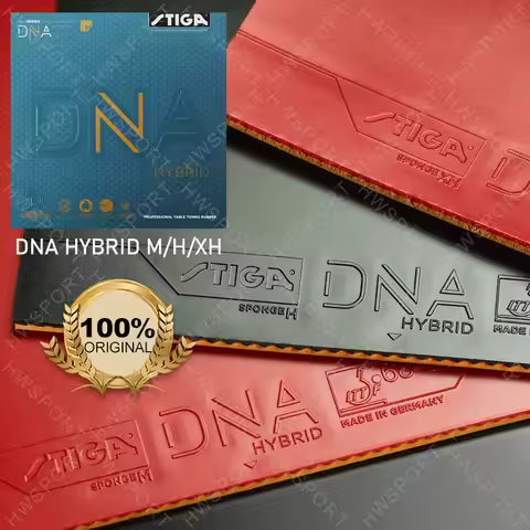 STIGA DNA HYBRID Series Table Tennis Rubber Professional Semi-Sticky Ping Pong Rubber Sheet Hybrid M