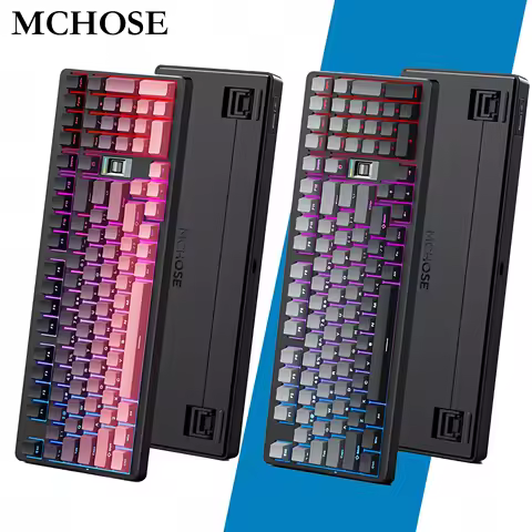 MCHOSE G98V2 Wireless Mechanical Keyboard 98% Gaming Office Gasket Mounted RGB Backlit 2.4GHz/BT/Wir