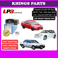 Toyota Corolla 7th Gen AE101 1.6L /6th Gen AE92 1.6L /Starlet EP81/82 1.3L | LPB Front Brake Pad Set