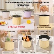 Deep Fryer Pot 2 in 1 Boiled, Fried / Deep Fryer Multi-Purpose Cooking Tool / Potato Pan & Various C
