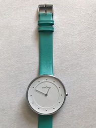 [SKAGEN Denmark] 湖水藍綠色幼帶手錶