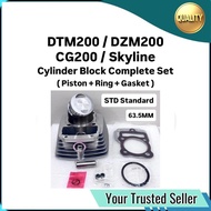 DTM200 DTM 200 DZM200 DZM 200 CG200 CG 200 Skyline Cylinder Block Complete Full Set 63.5 MM Blok Kit