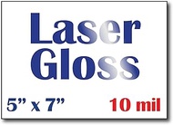 Glossy 5" X 7" Cardstock for Laser Printers - 50 Sheet Pack - High Gloss Invitation Photo Paper