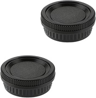 2 Pack Rear Lens Cap and Camera Body Cap Cover Kit for Pentax K Mount Camera K10D K20D K100D K100D S