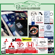 Car frontJDM Sticker windshield HONDA, JS RACING, RALLIART, MUGEN. SPOON SPORT AUDI, BMW, LEXUS, HKS