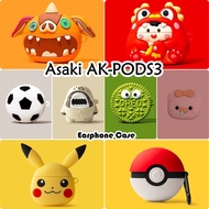 【Original boutique】For Asaki AK-PODS3 Case Earphone Case Sweet Cute Cartoon Soft Silicone Casing