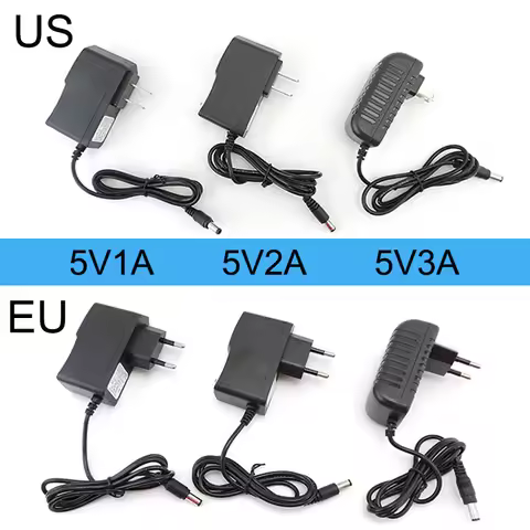 AC to DC 5V 1A 2A 3A 5V2A power supply Adapter EU US 1000ma 2000ma AC 100-240V Converter Charger for